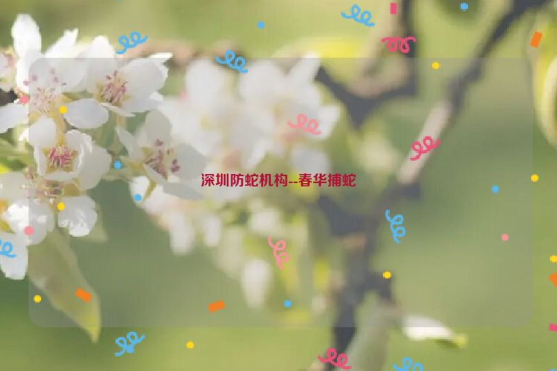 深圳防蛇机构--春华捕蛇