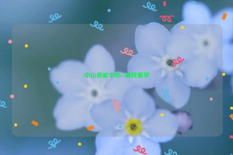 中山抓蛇中心--就找春华
